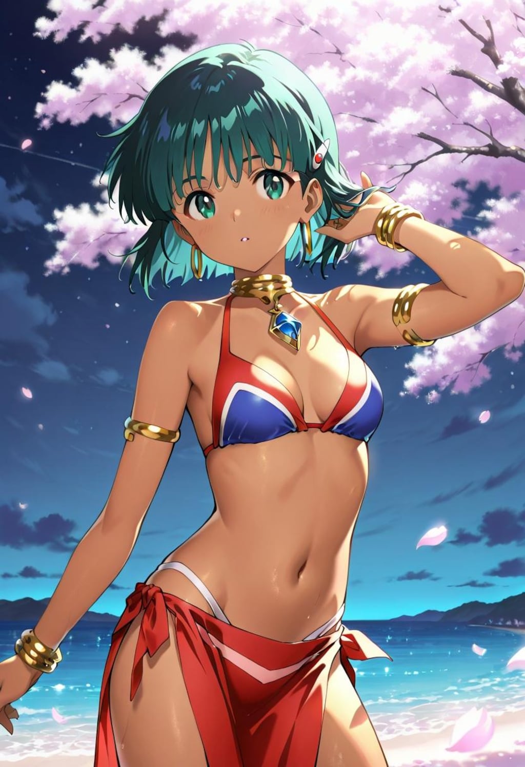 ふしぎの海のナディア（桜背景）