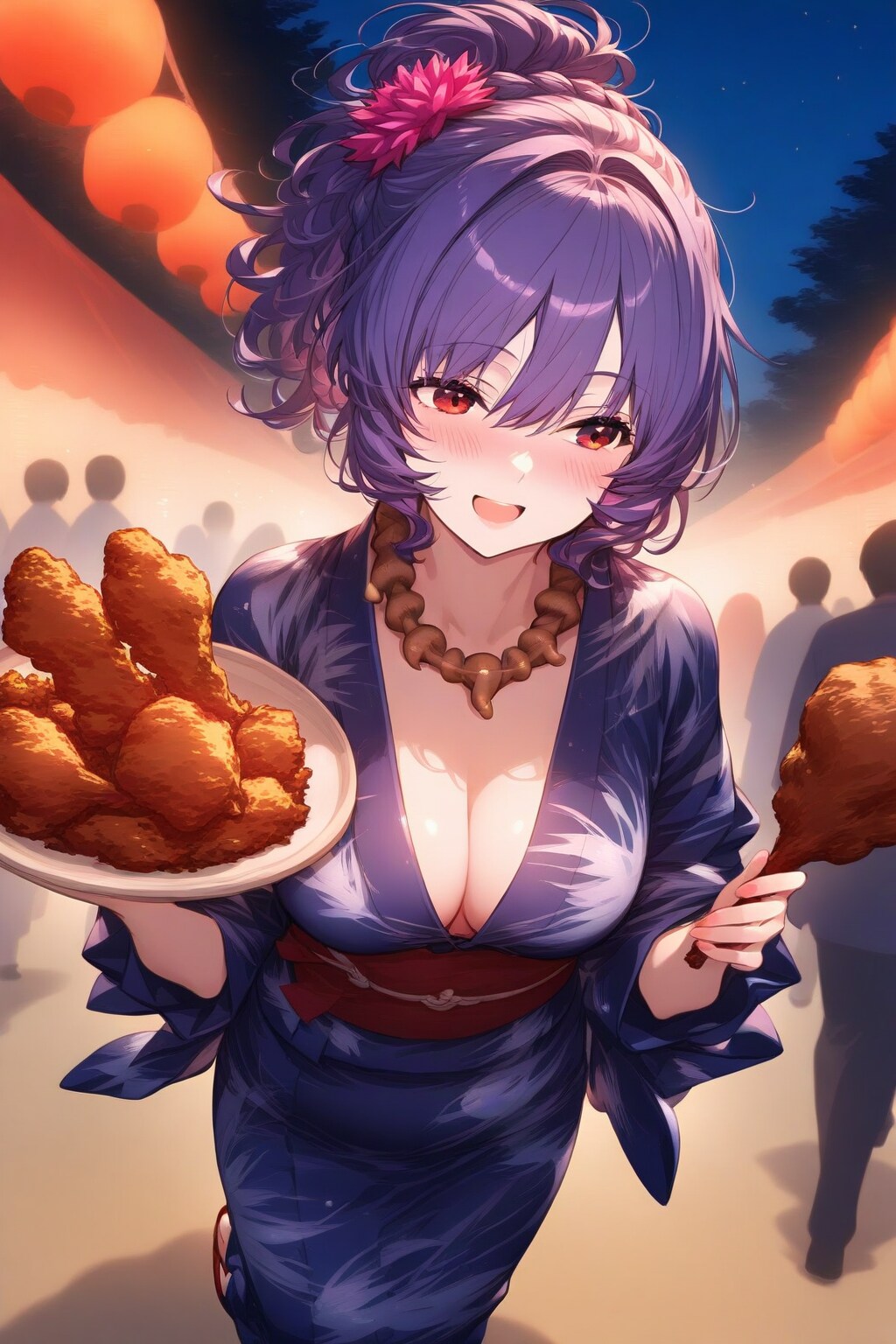 浴衣神奈子の縁日巡り