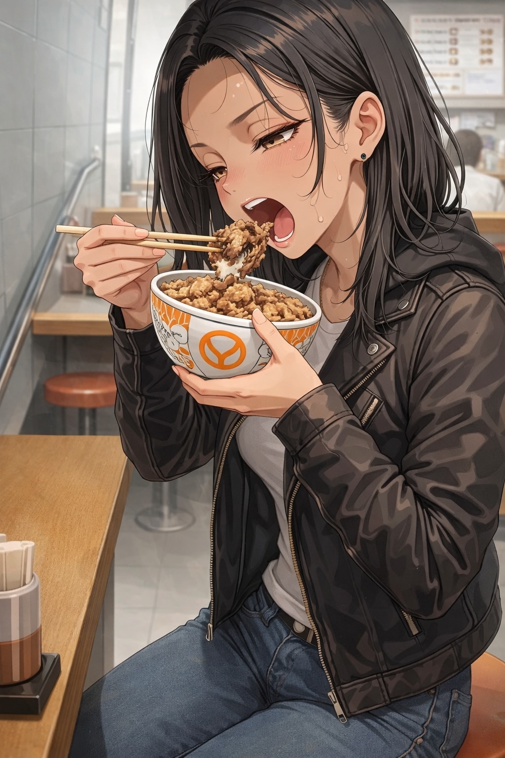 小説「ギャルと牛丼」