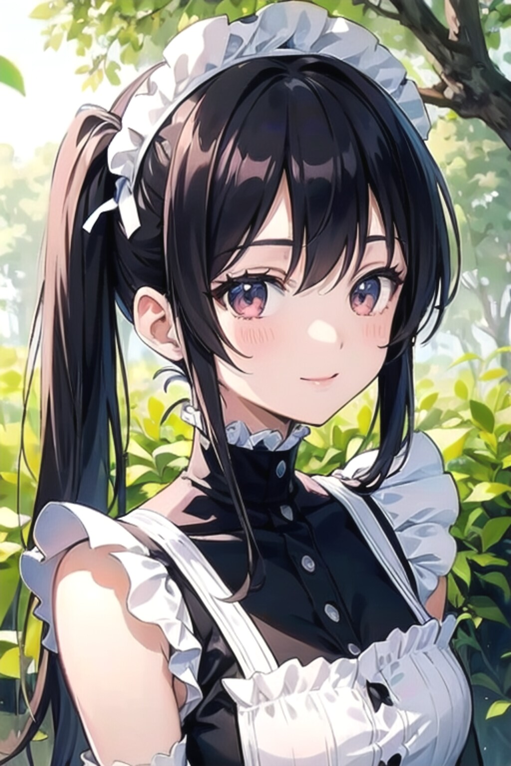 夏空のメイドさん