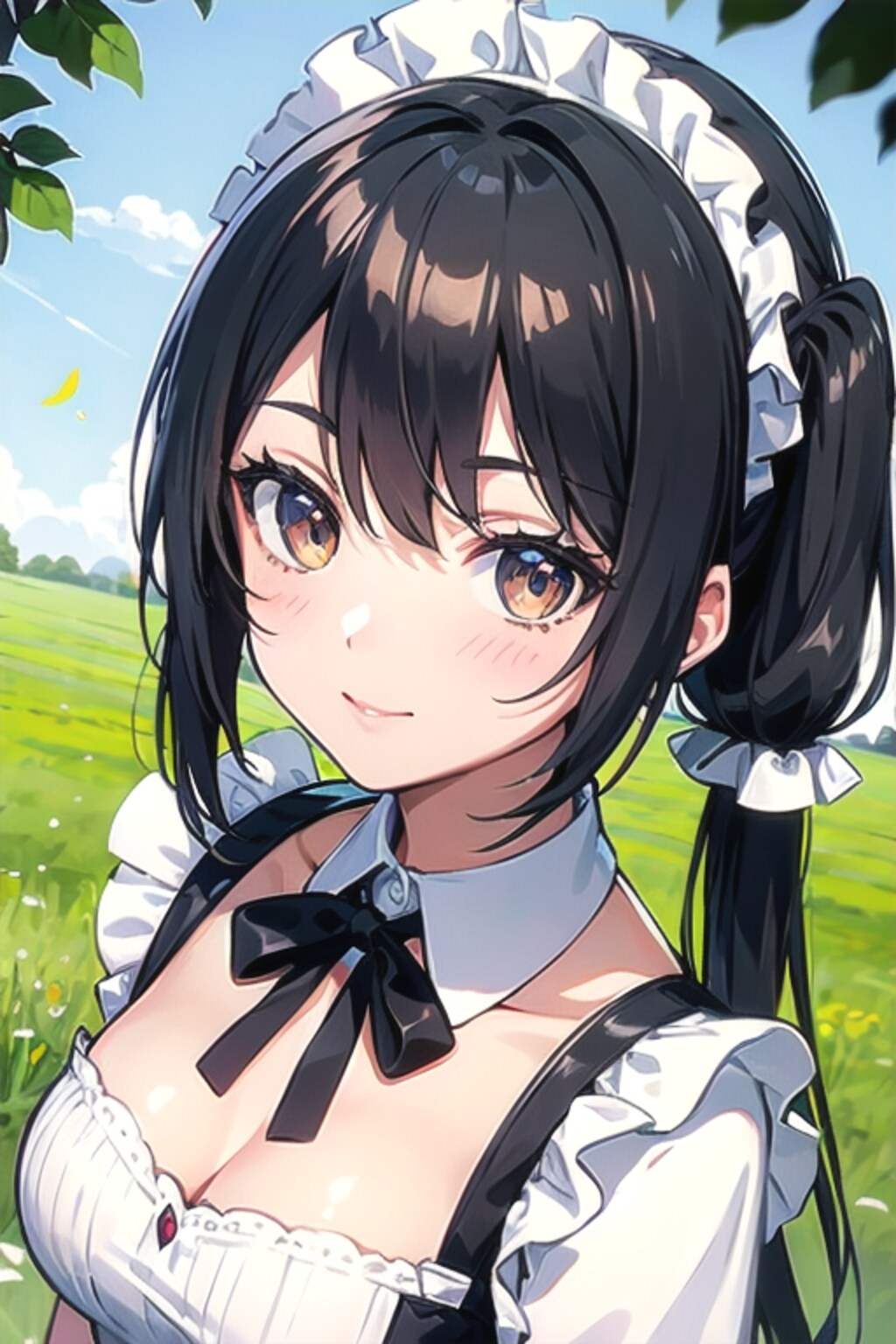 夏空のメイドさん