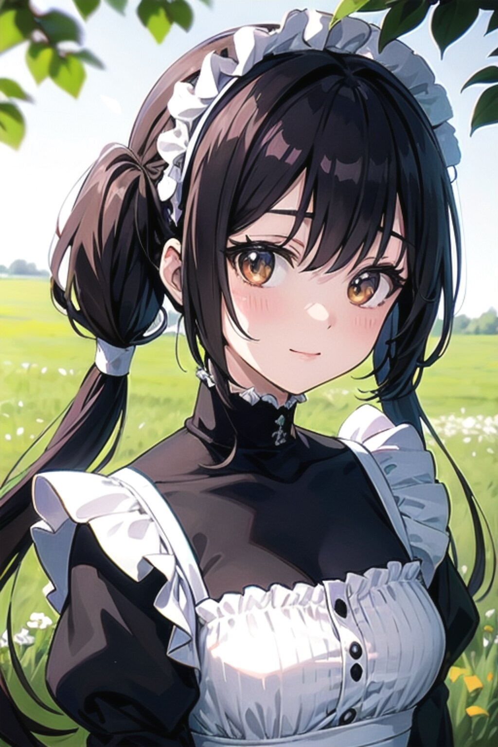 夏空のメイドさん