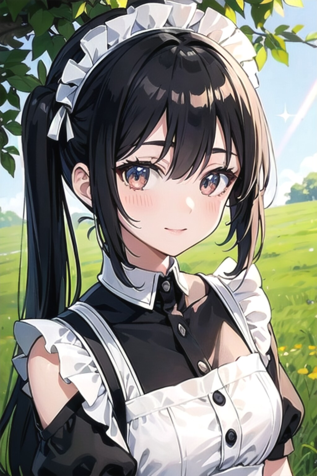 夏空のメイドさん