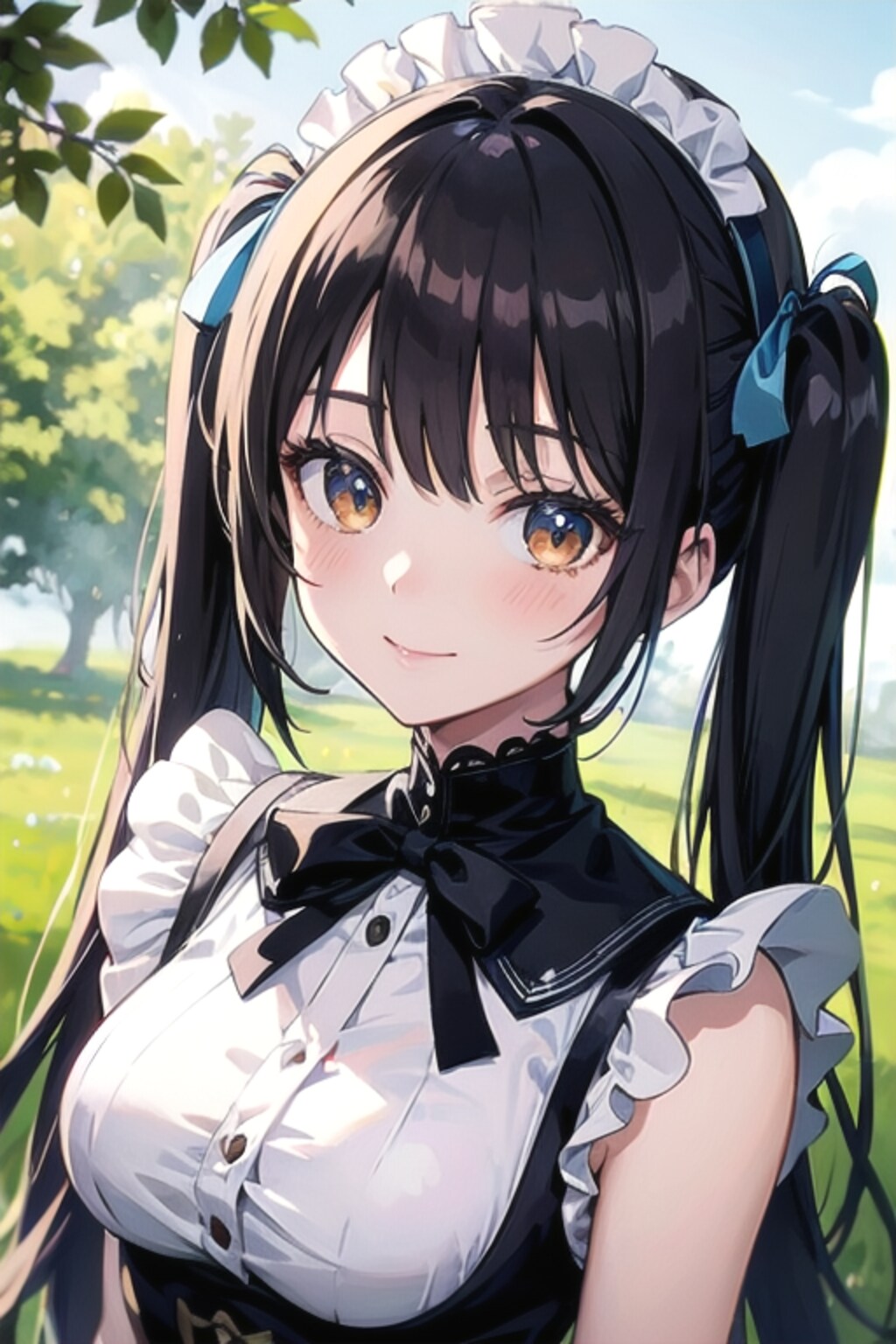 夏空のメイドさん