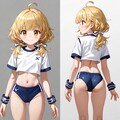 ブルマ＆体操服カタログ紺 3枚目