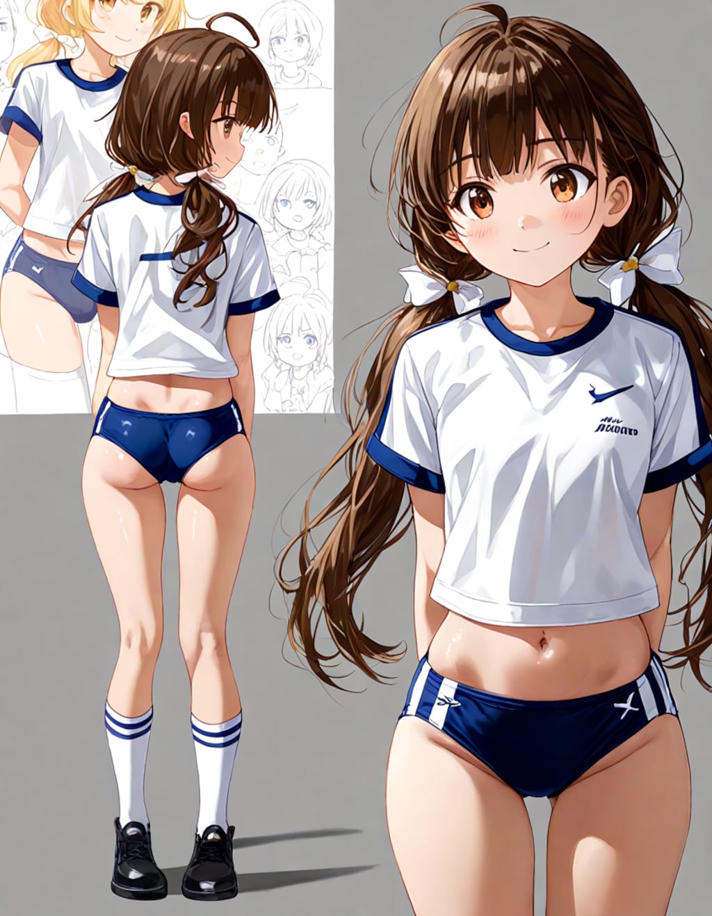 ブルマ＆体操服カタログ紺