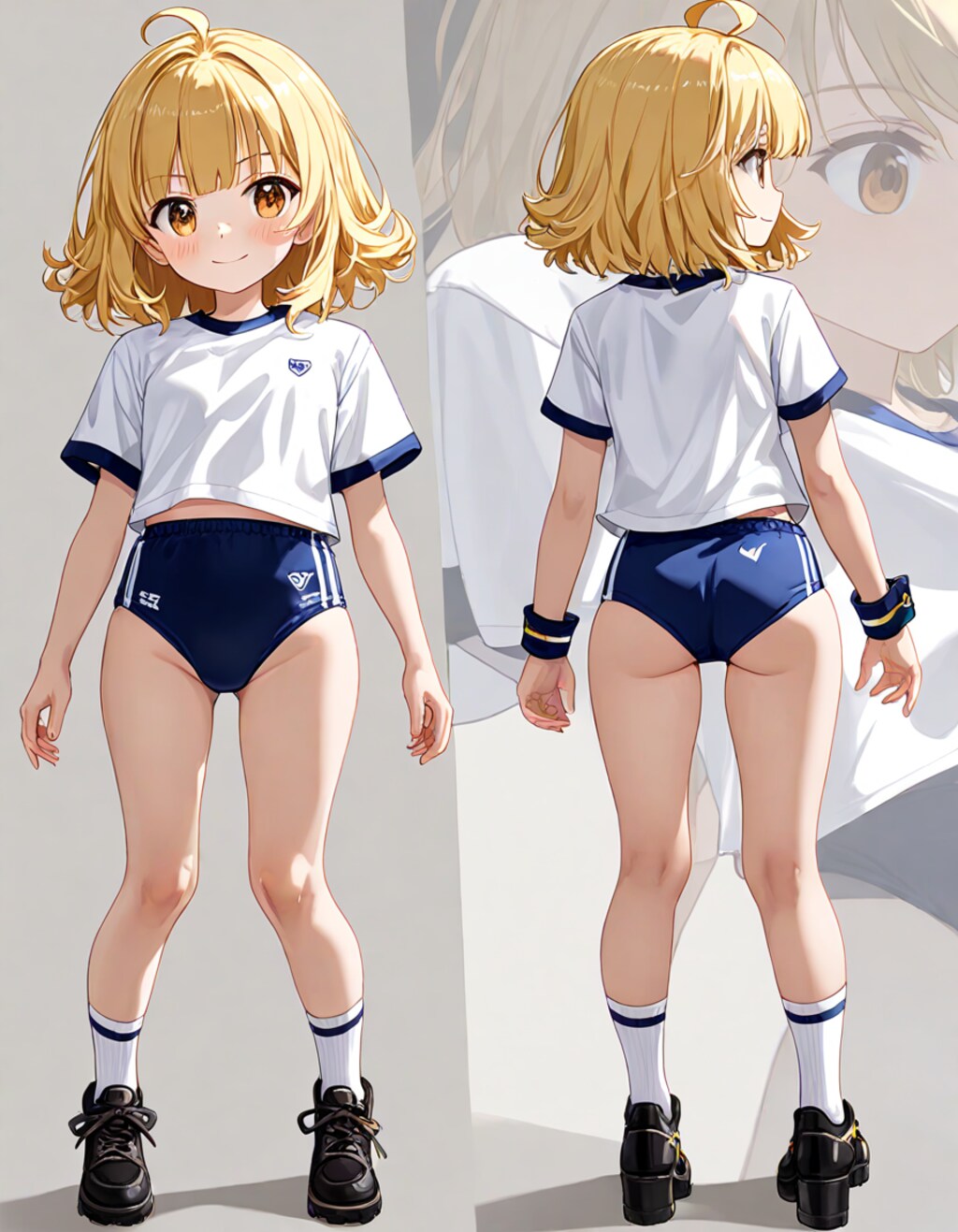 ブルマ＆体操服カタログ紺
