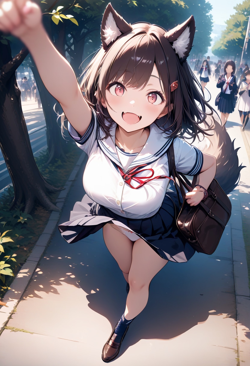大胆に行くことにした人狼ちゃん