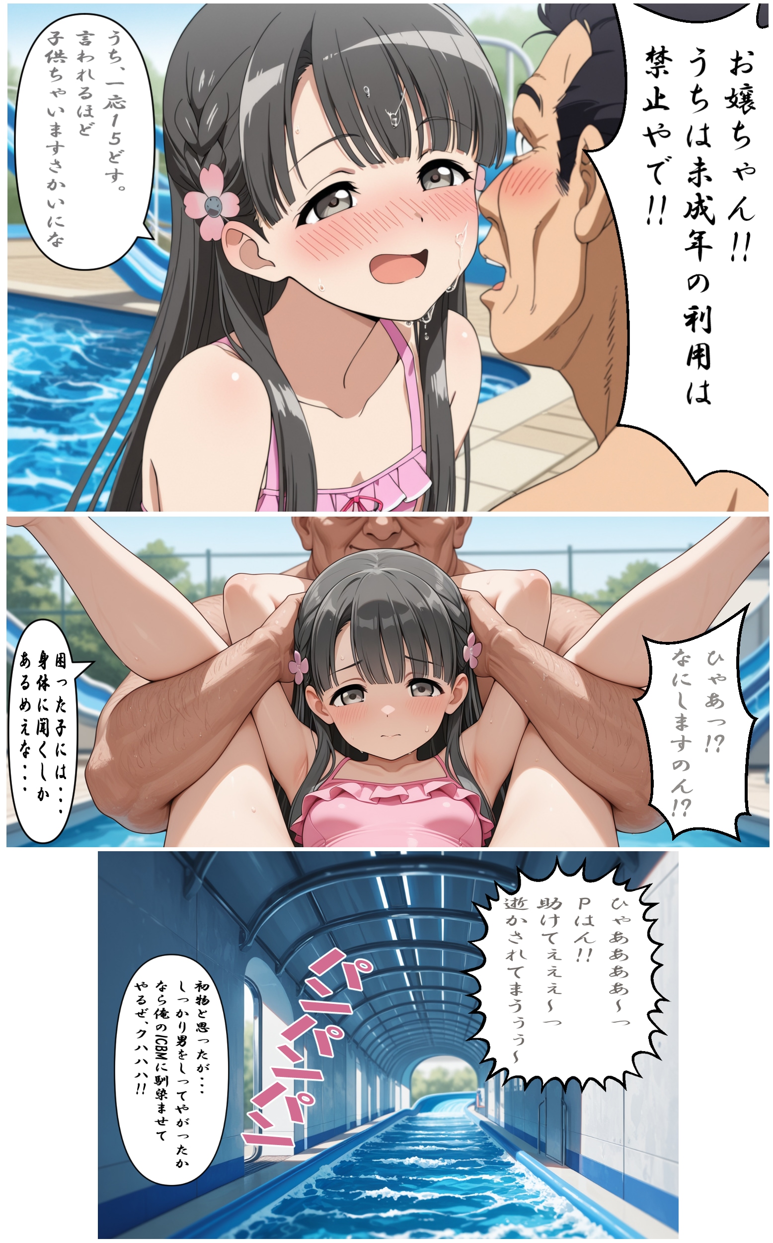 小〇川紗枝　ウォータースライダーでwakarase