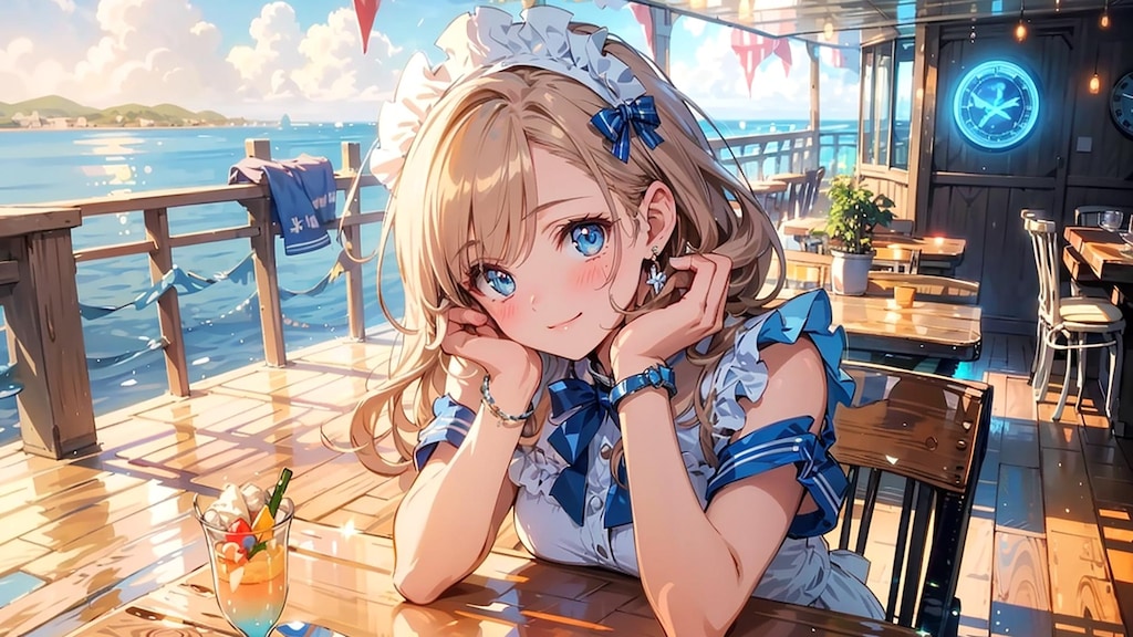 船上でもメイドですよ