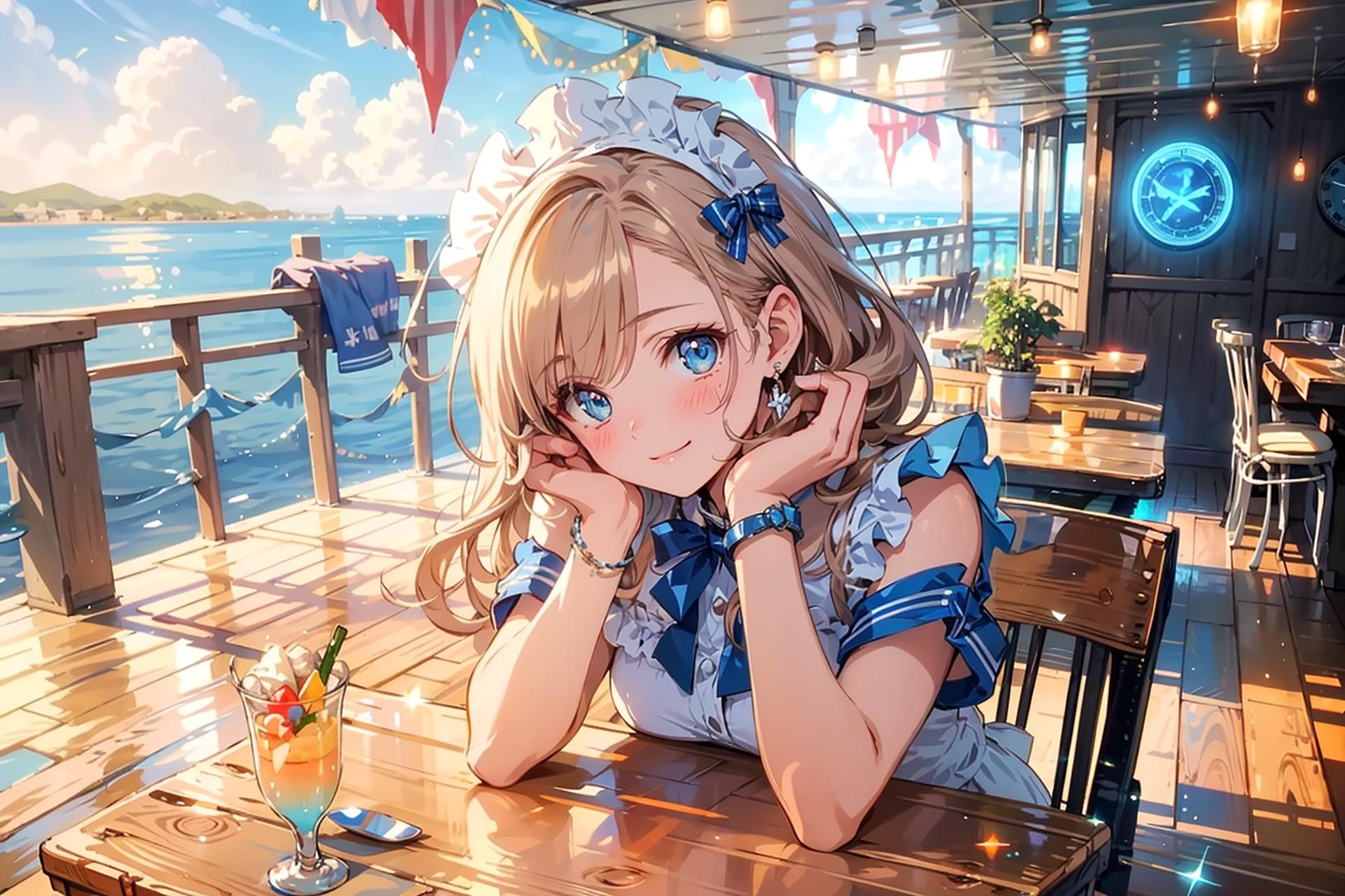 船上でもメイドですよ | の人気AIイラスト・グラビア