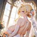 花嫁姿で 6枚目
