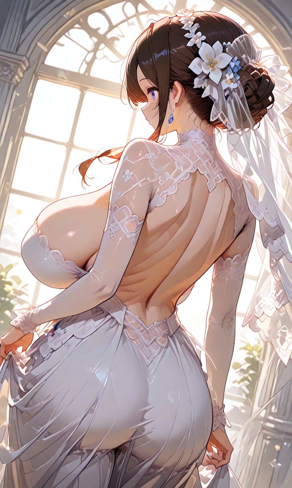花嫁姿で