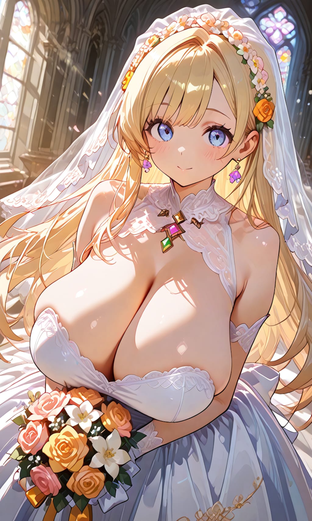 花嫁姿で