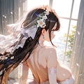 花嫁姿で 7枚目