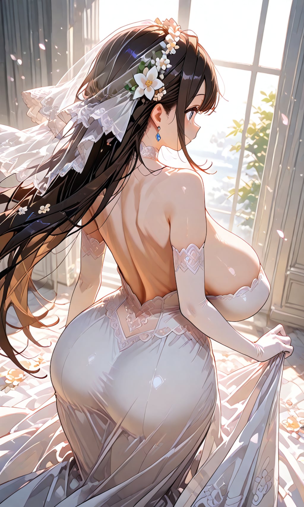 花嫁姿で