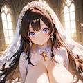 花嫁姿で 2枚目