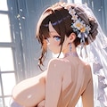 花嫁姿で 5枚目