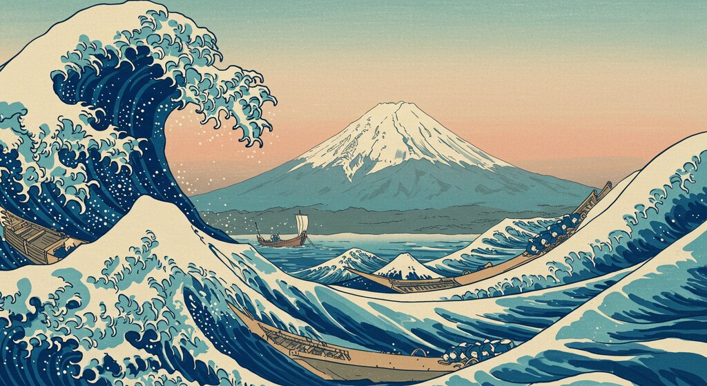 葛飾北斎の日本画