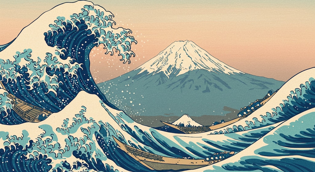 葛飾北斎の日本画