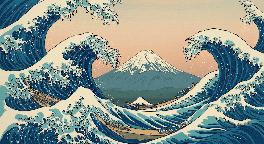 葛飾北斎の日本画