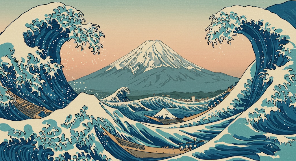 葛飾北斎の日本画