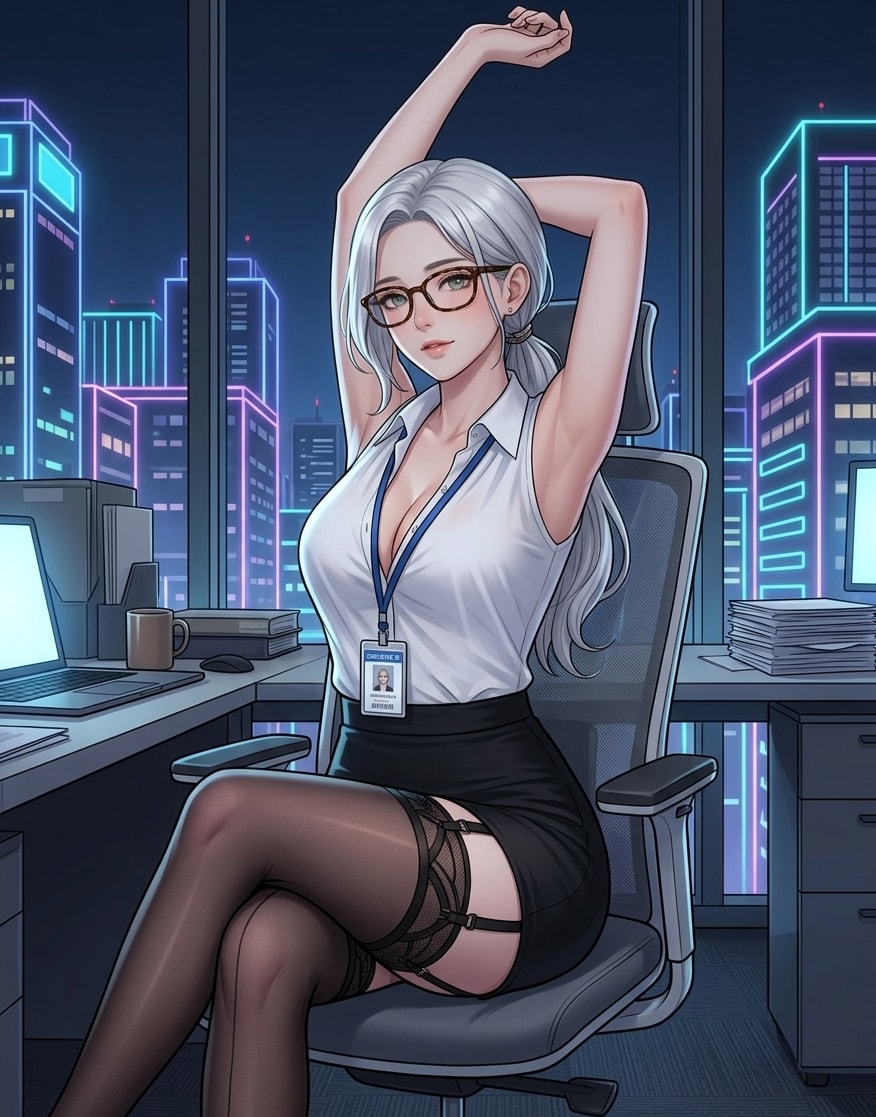 残業OL | の人気AIイラスト・グラビア