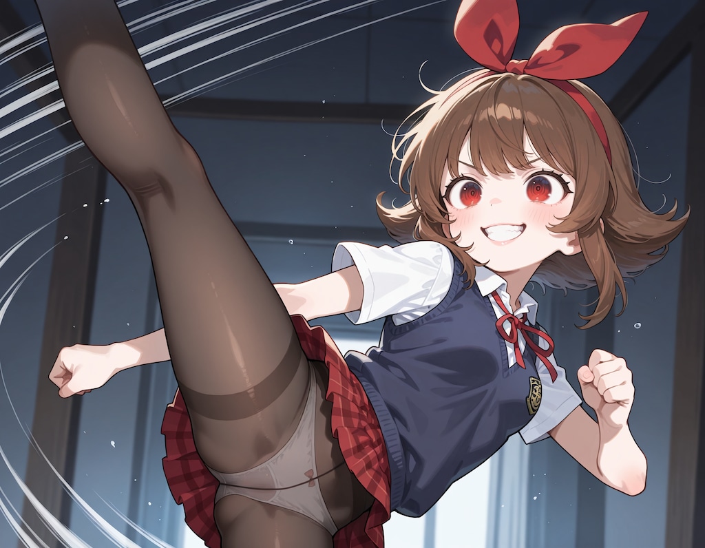 赤いスカートの少女2