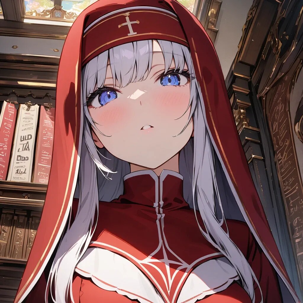 資料室で赤の聖歌隊と