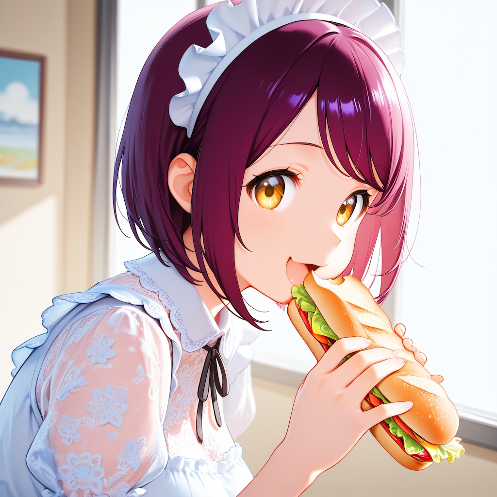 こんにちは（挨拶メイドの芽衣ちゃん）