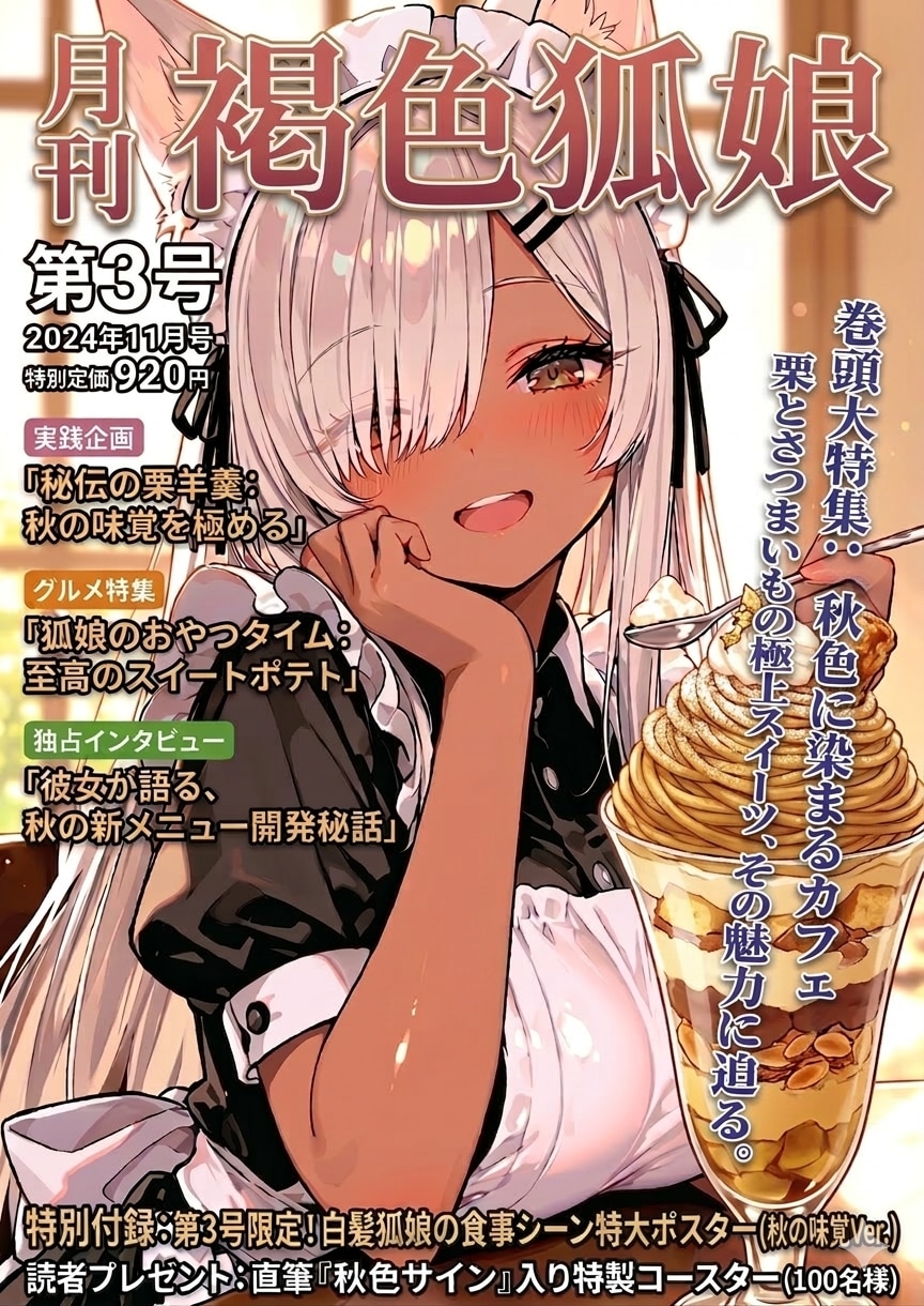 月刊「褐色狐娘」第３号 | の人気AIイラスト・グラビア