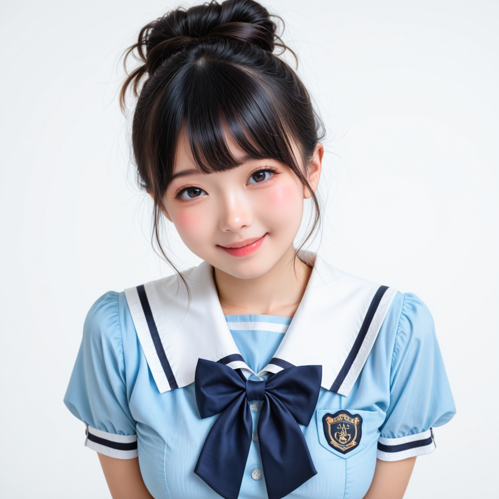 女子高生　お団子