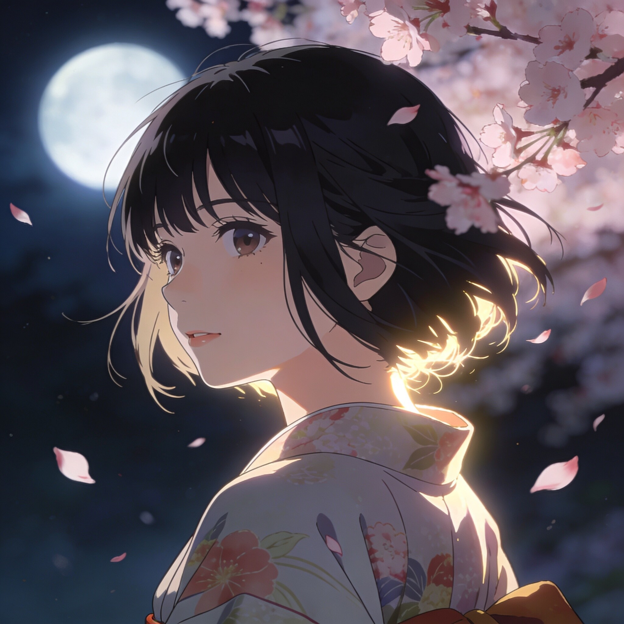 夜桜 | の人気AIイラスト・グラビア
