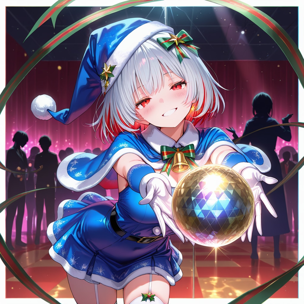 ブルーサンタの白髪ちゃん | の人気AIイラスト・グラビア