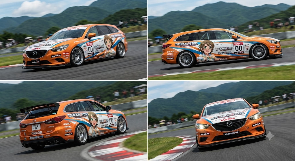 アイドルマスター痛車マツダ6ワゴン