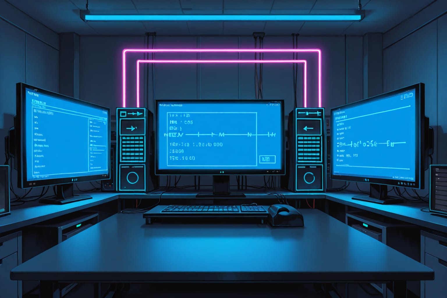 サイバーな部屋 | の人気AIイラスト・グラビア