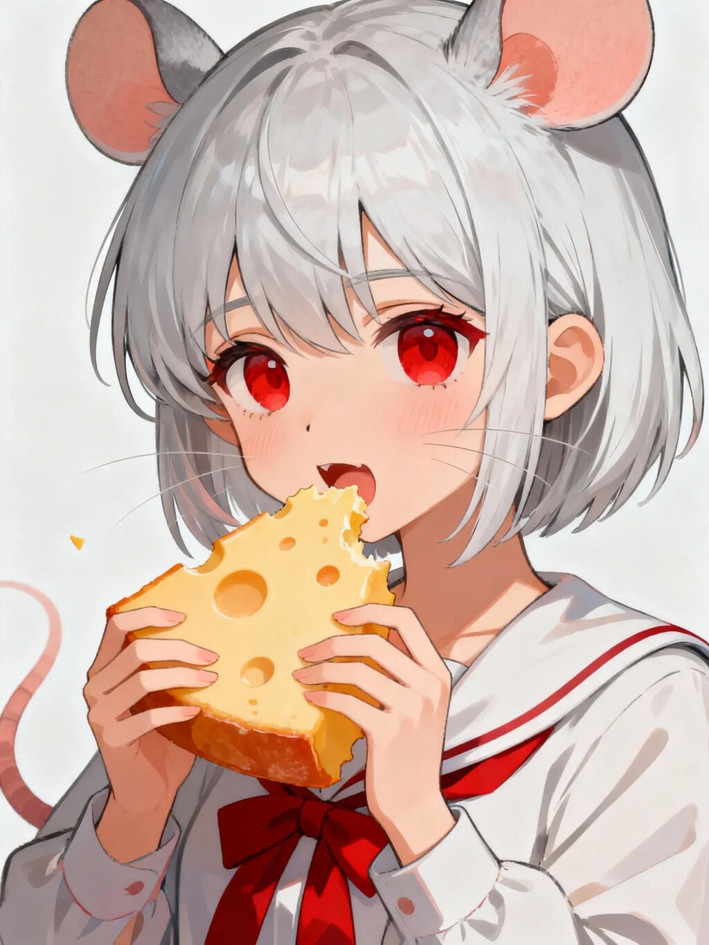 チーズを食べるポンコツネズミ