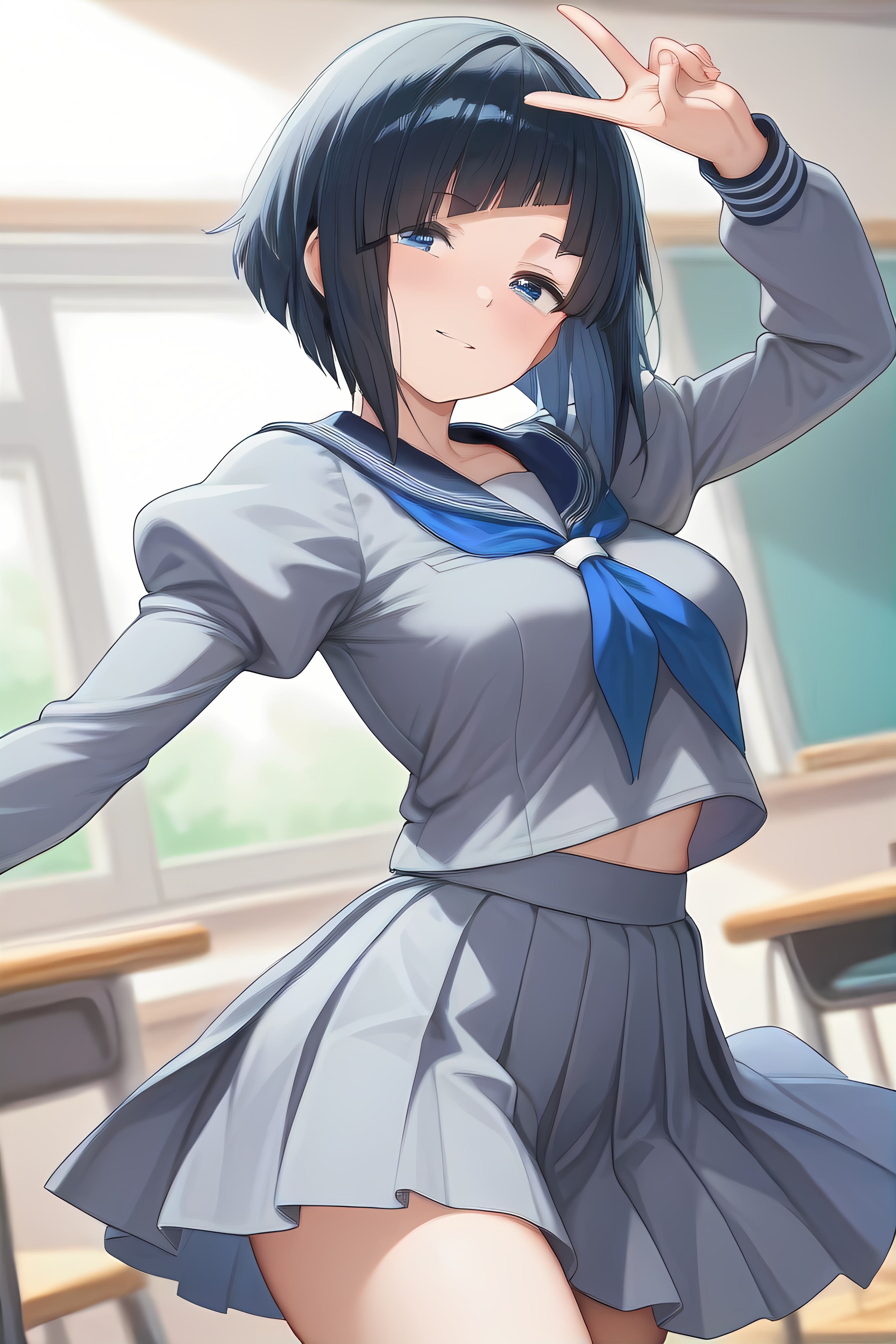 セーラー服 | の人気AIイラスト・グラビア