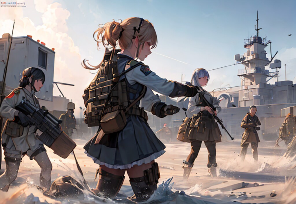 上陸！橋頭堡構築急げ！