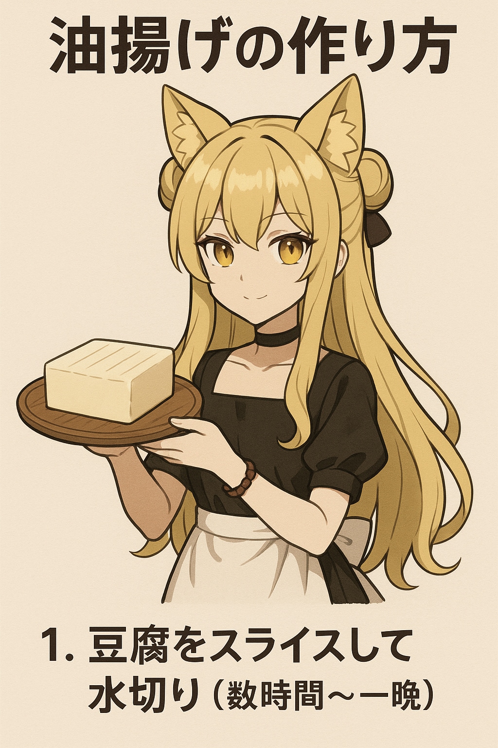 油揚げを作るミラさん