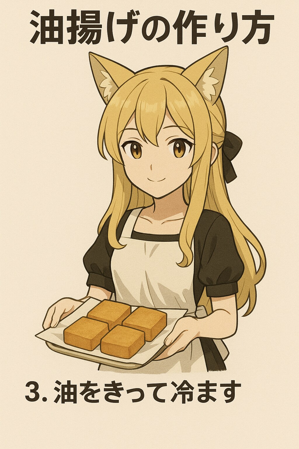 油揚げを作るミラさん