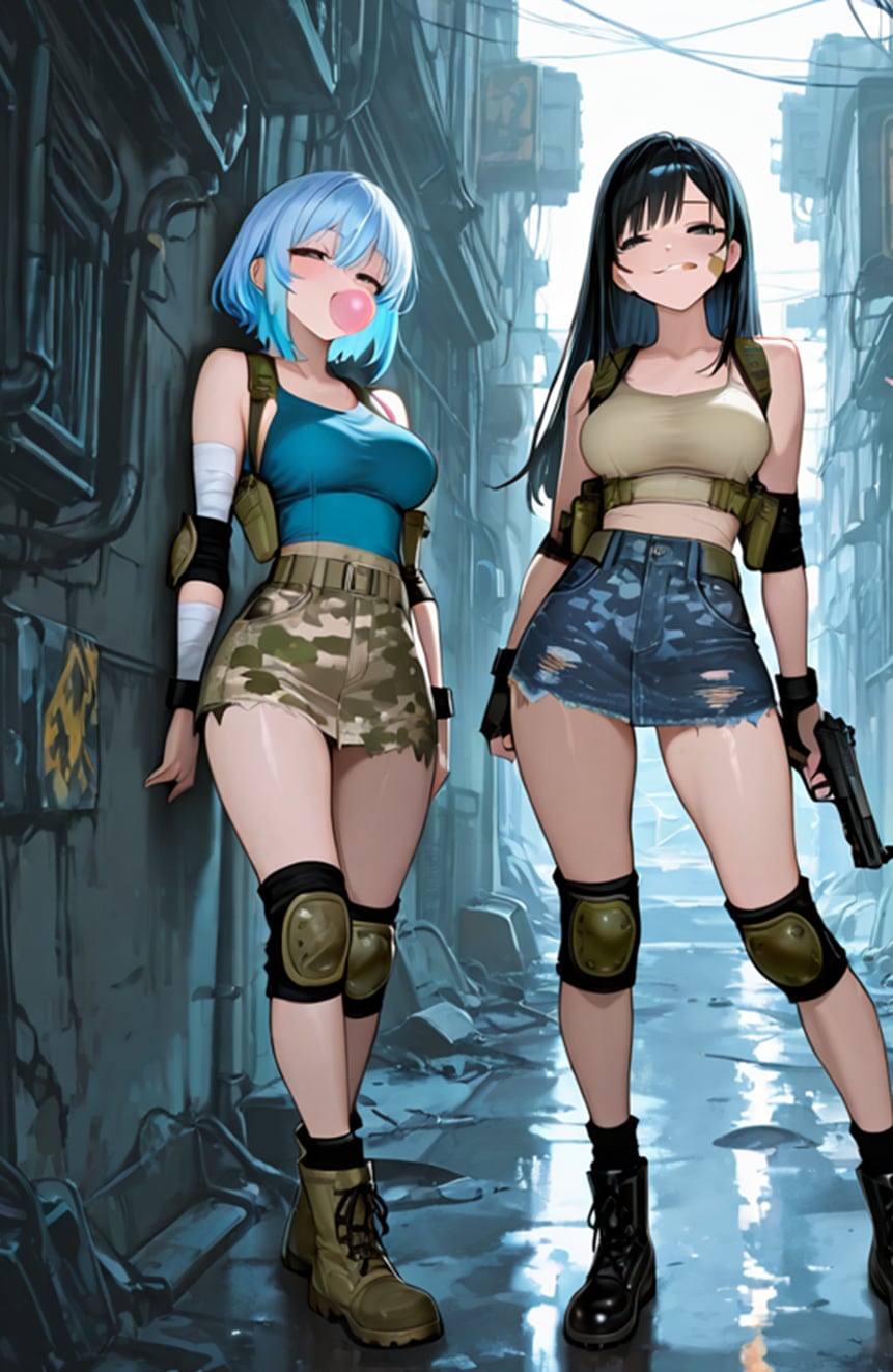 ロングちゃんとショートちゃん　終末世界を征く