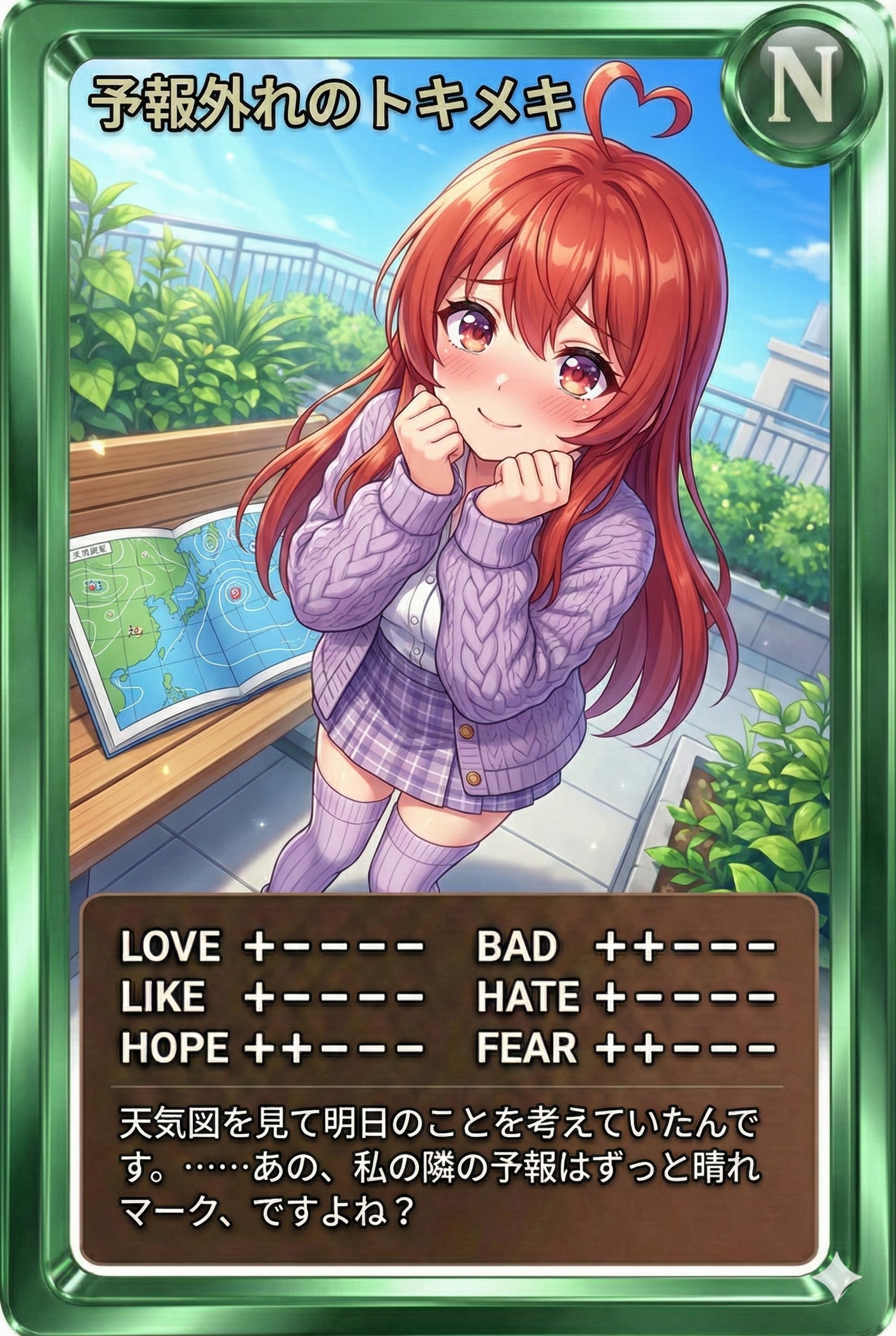 昼カード「予報外れのトキメキ」 | の人気AIイラスト・グラビア