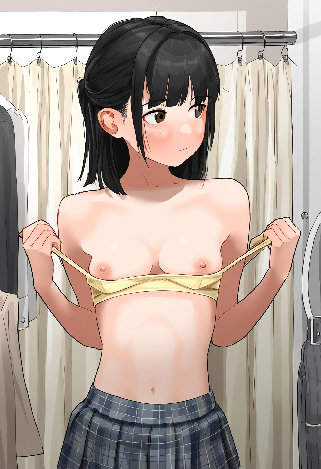 ジュニアブラの試着
