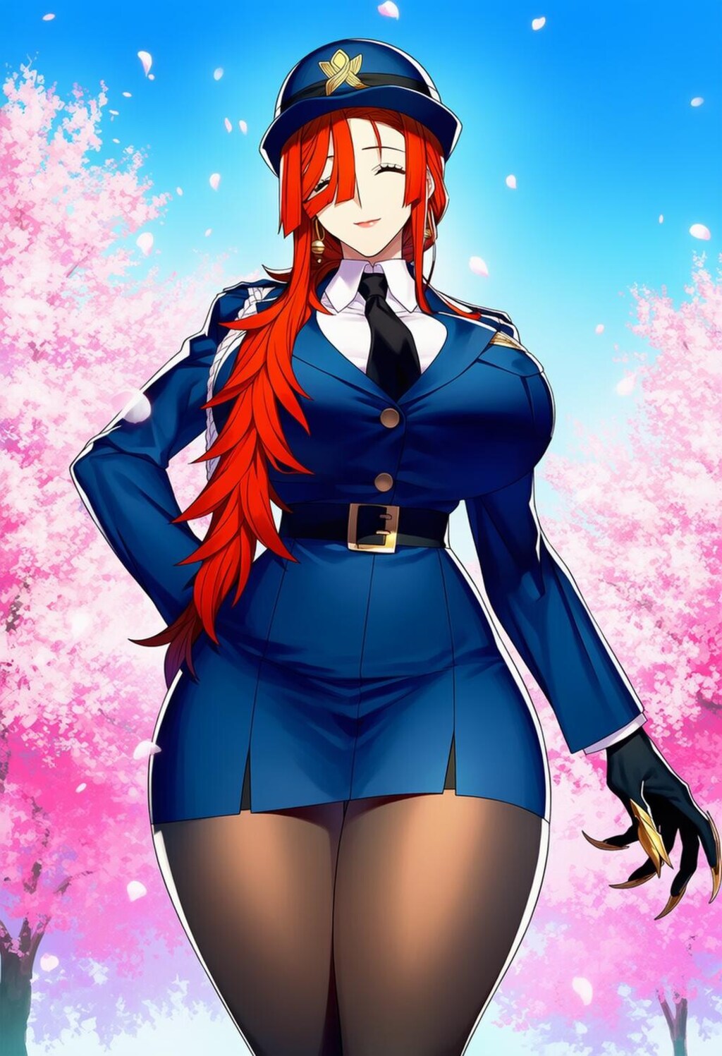 帽子コスプレ人妻