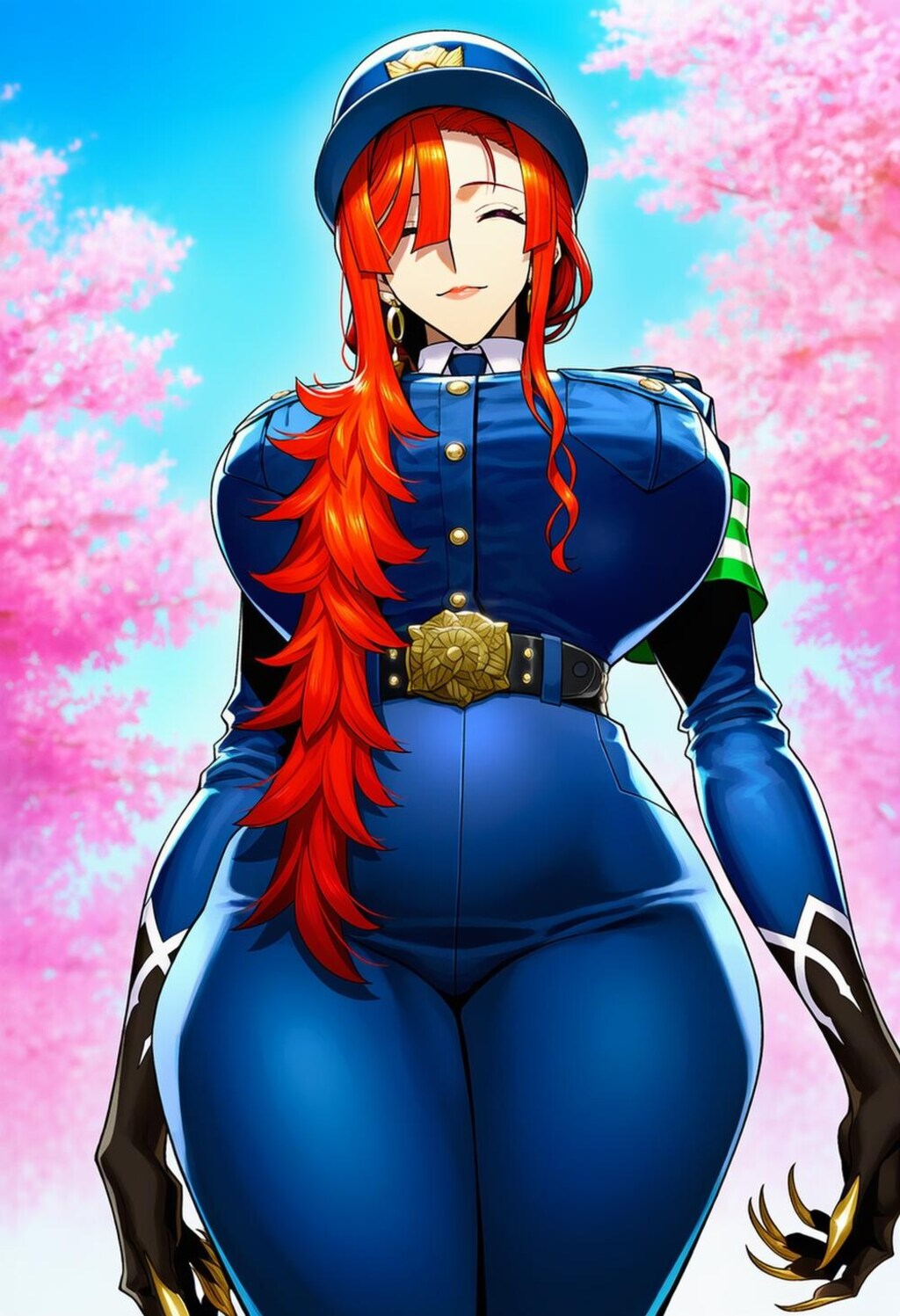 帽子コスプレ人妻
