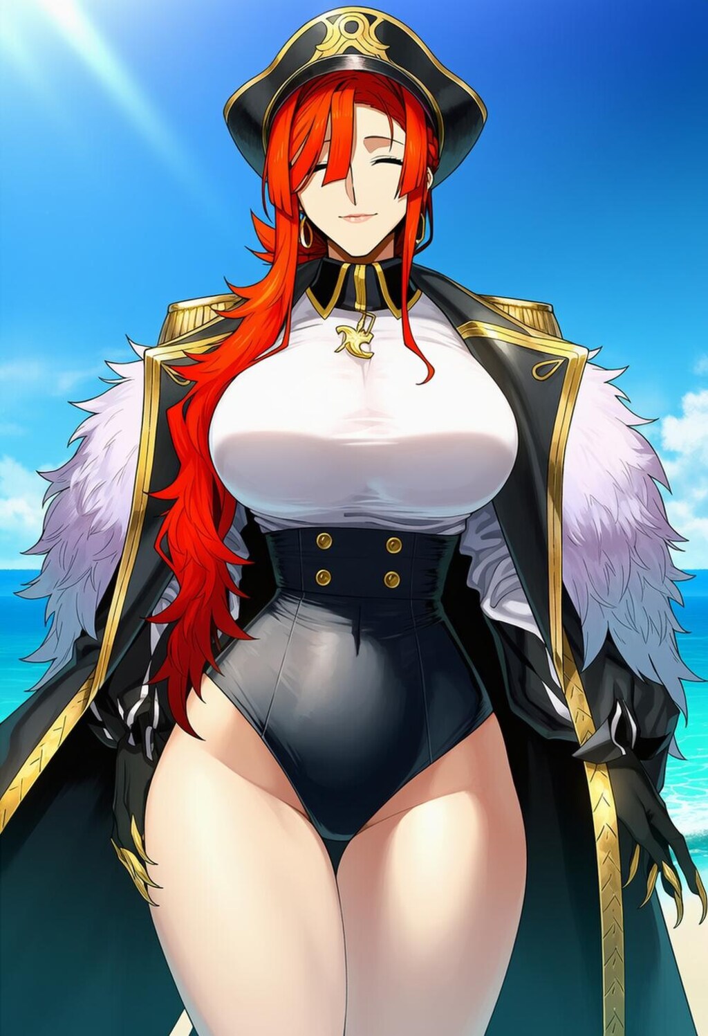帽子コスプレ人妻