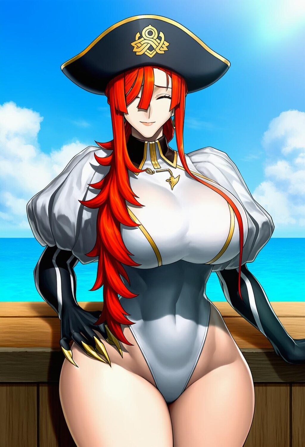 帽子コスプレ人妻