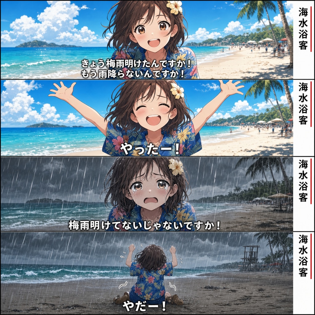 梅雨明けたんですか！