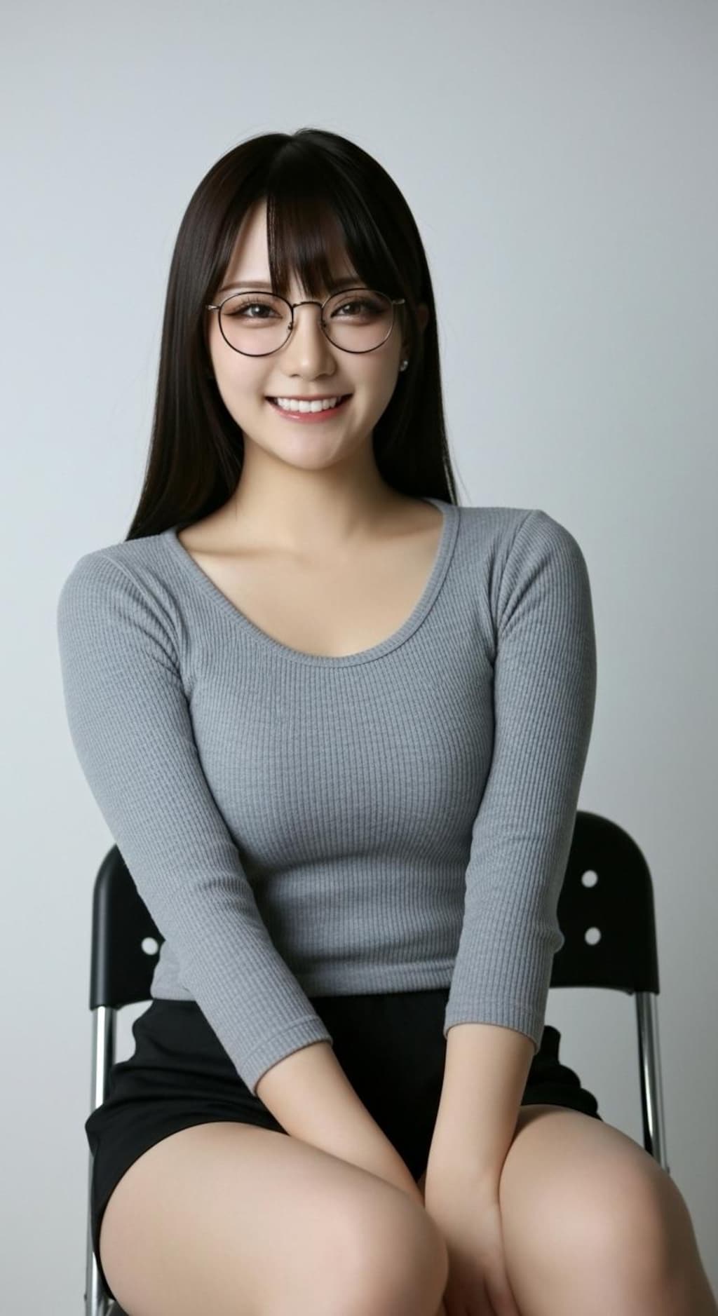 おっきい眼鏡っ子